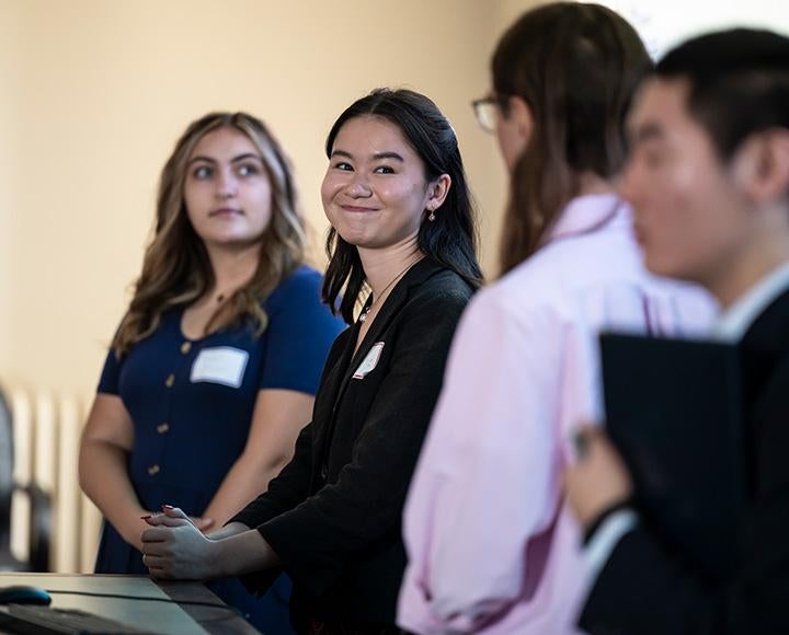 Students at a SHURE-Grid event