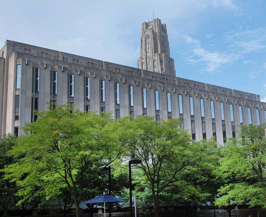 Hillman Library and the Cathedral of Learning